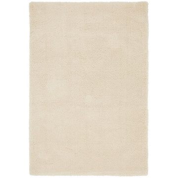 Lulu Plush Super-Soft High-Density Woven Plain Silky Polyester Mid-Height Shaggy Ivory Rug-Asiatic Carpets-Rug Love - The Most Loved Rug Store